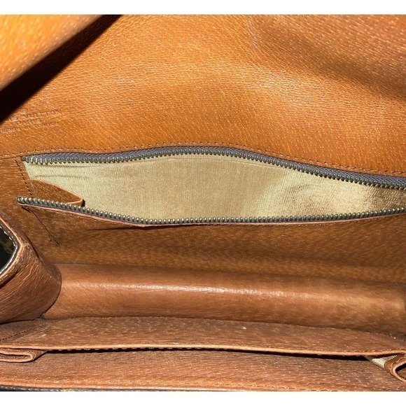 Louis Vuitton Pochette Dame Clutch GM Brown Leather - Picture 14 of 16